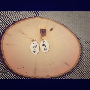 Polymer clay earring